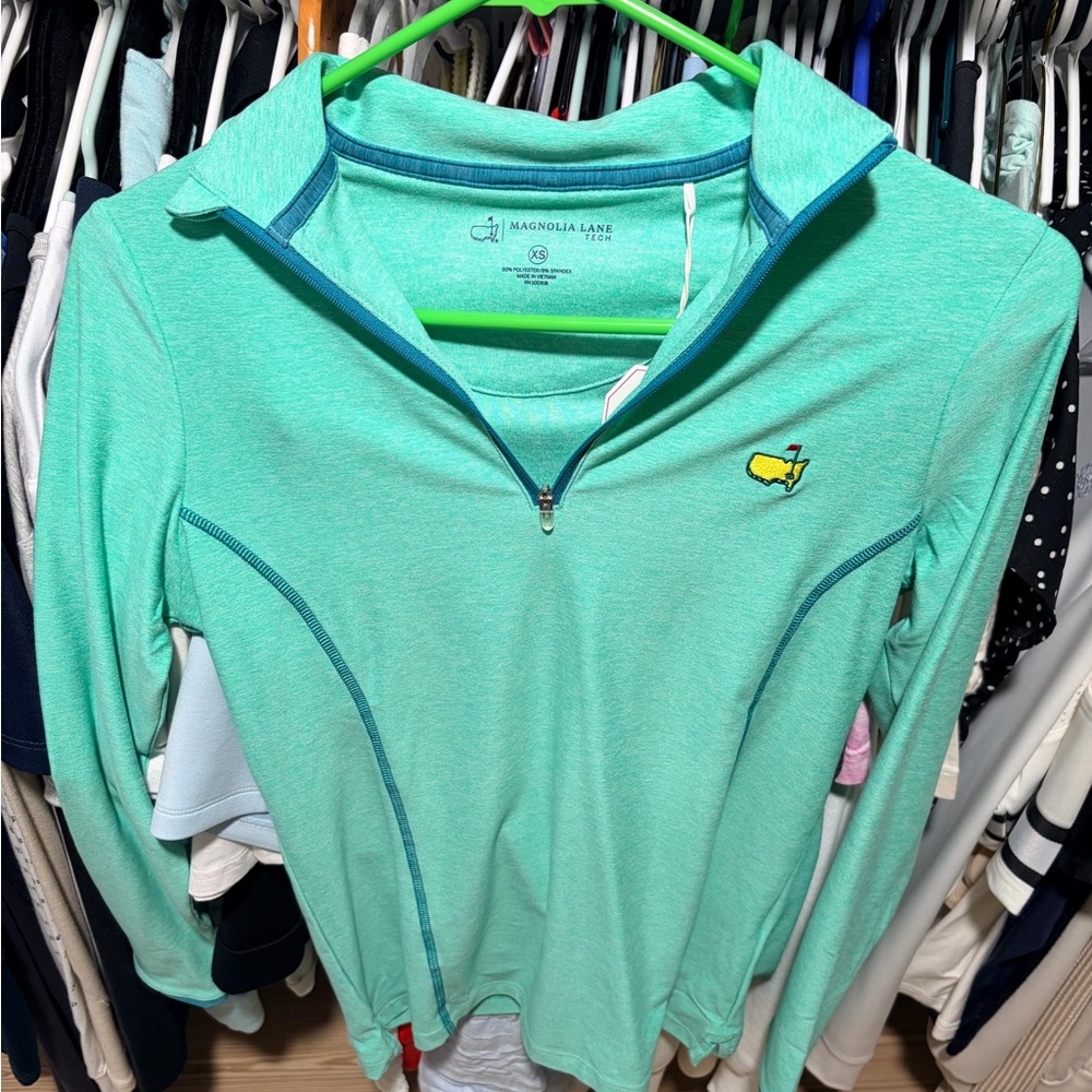 Masters Magnolia Lane Tech Teal Pullover